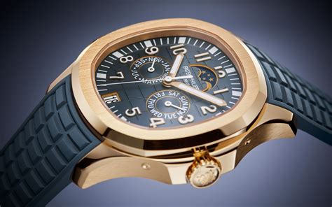 patek philippe aquanaut blue rose gold|patek philippe aquanaut travel time.